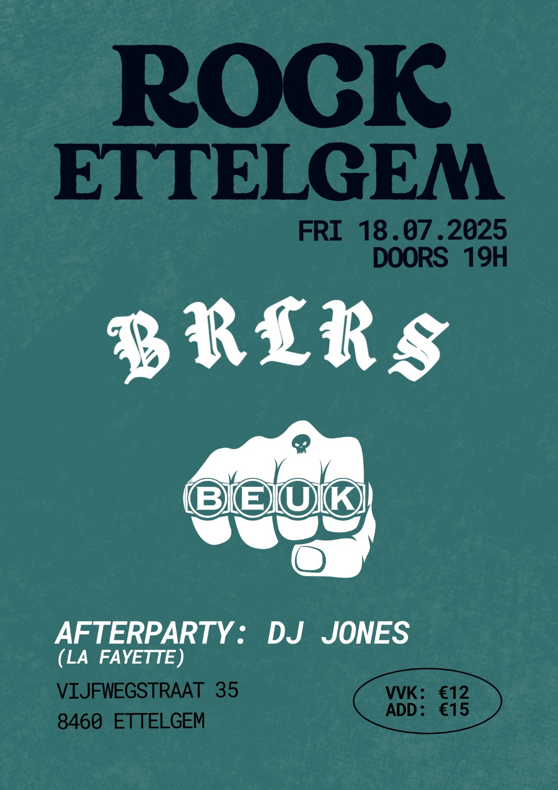 Affiche Rock Ettelgem 2025